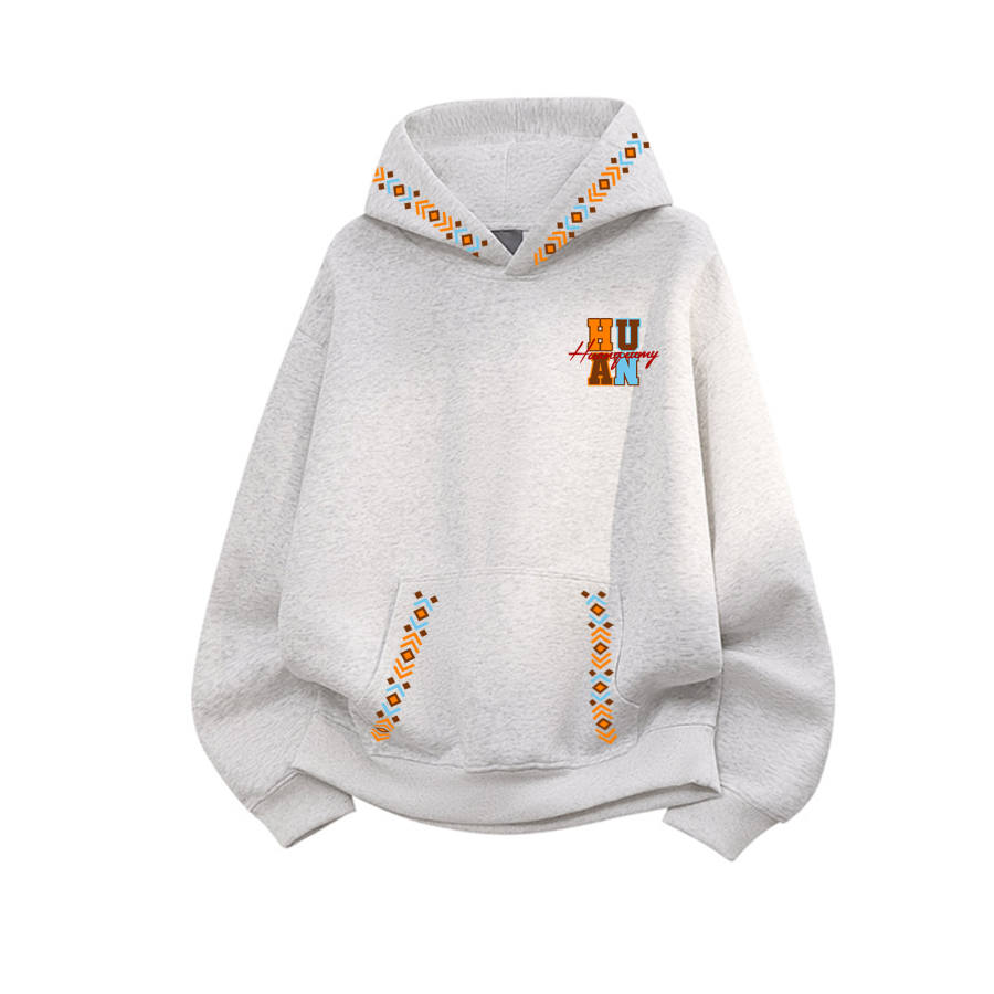 HUANQIU Sweatshirts Unisex Hooded Moderate Heavyweight