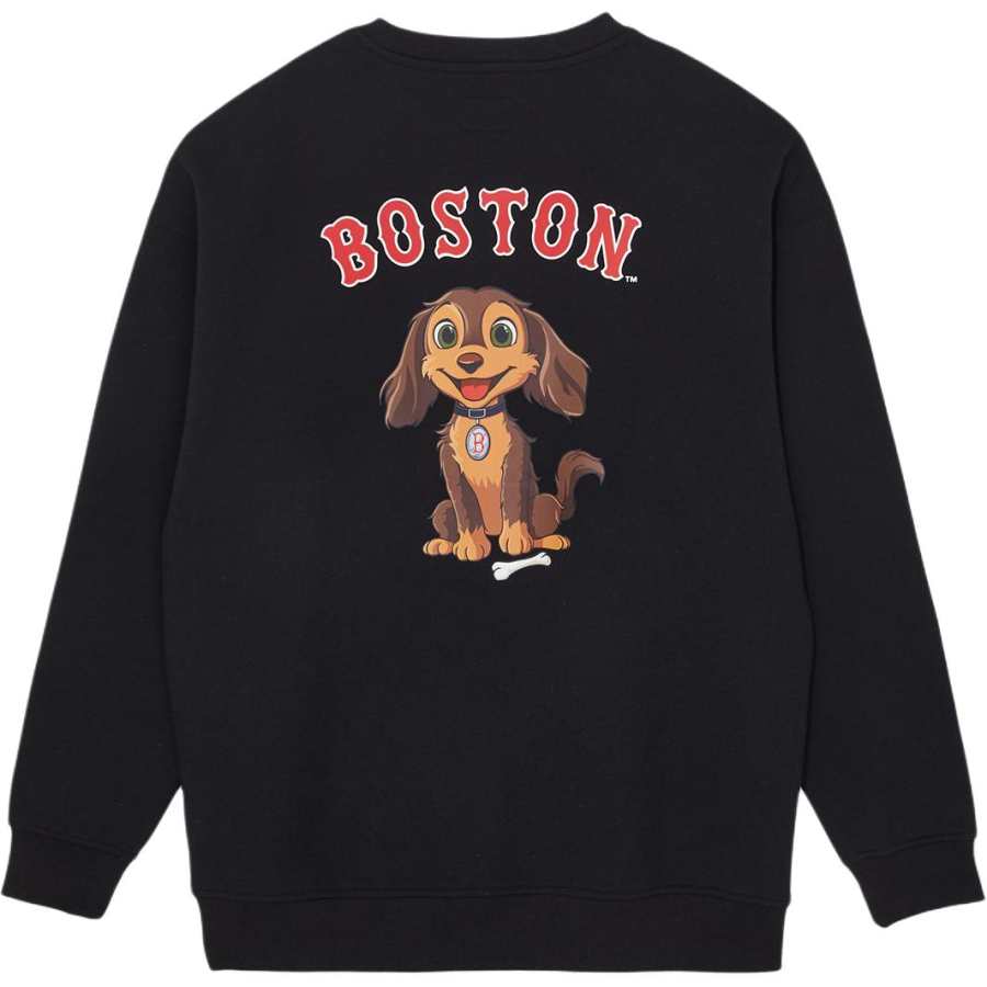 New Era Sweatshirts Unisex Black Crew Neck Moderate