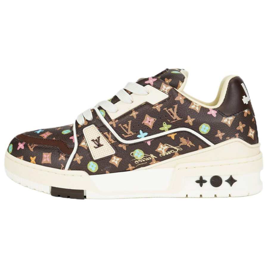LOUIS VUITTON Louis Vuitton Trainer 'Mocha Multi-Color Monogram'