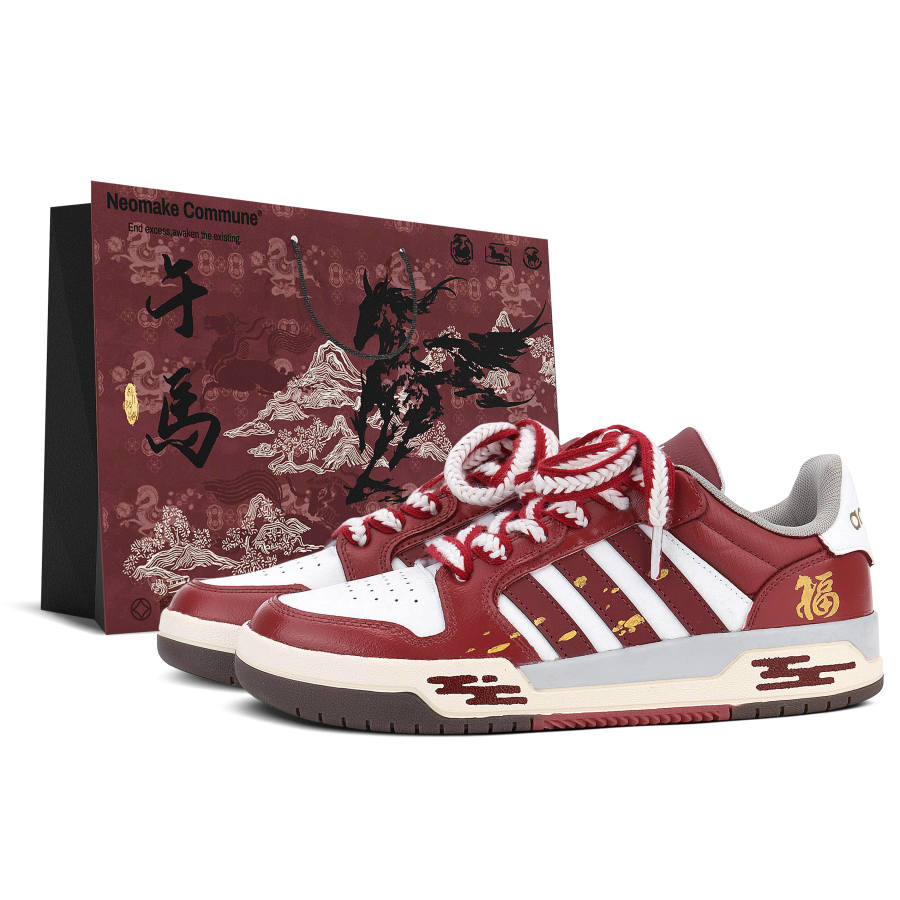 Adidas Neo Entrap Low top Skateboard Shoes Unisex Red