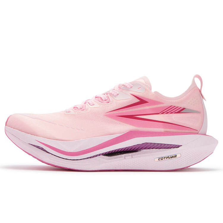 361° Flame 5 Breathable Low top Running Shoes Unisex Pure White Pink