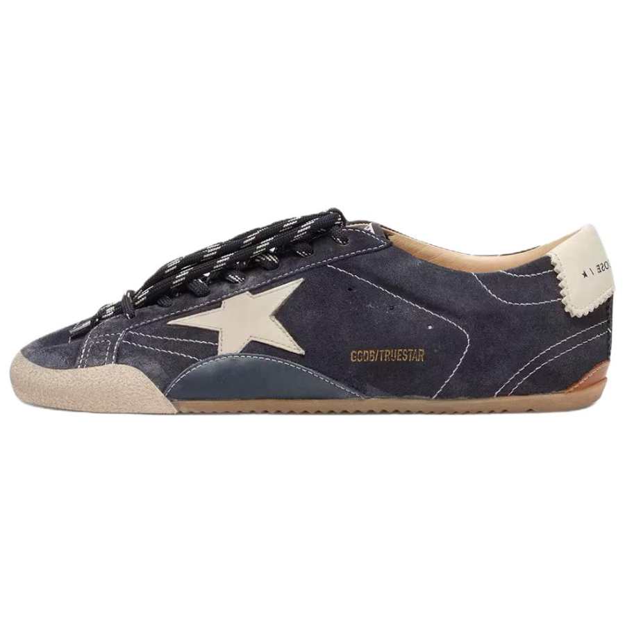 Golden Goose True Star Cow Leather Low top Casual Shoes Men's Dark Blue