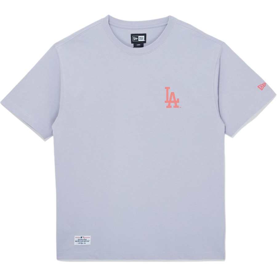 New Era T Shirts Unisex Light Purple Crew Neck