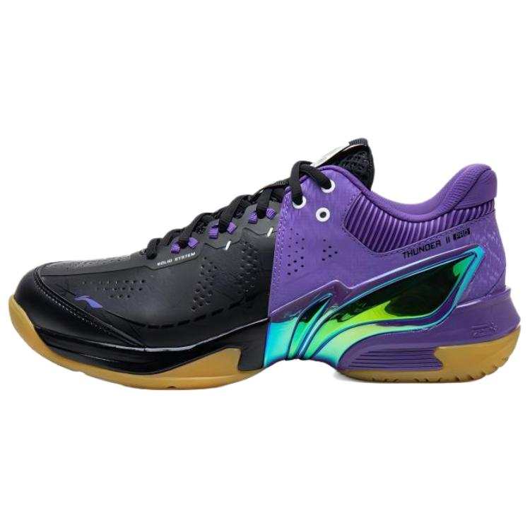 Li-Ning Li Ning Badminton Collection Thunder II PRO High top Badminton Shoes Unisex Black/Galaxy Purple