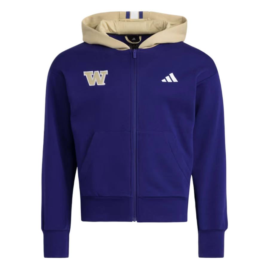 Adidas Adidas Sweatshirts Men's Collegiate Purple/White Hooded Moderate