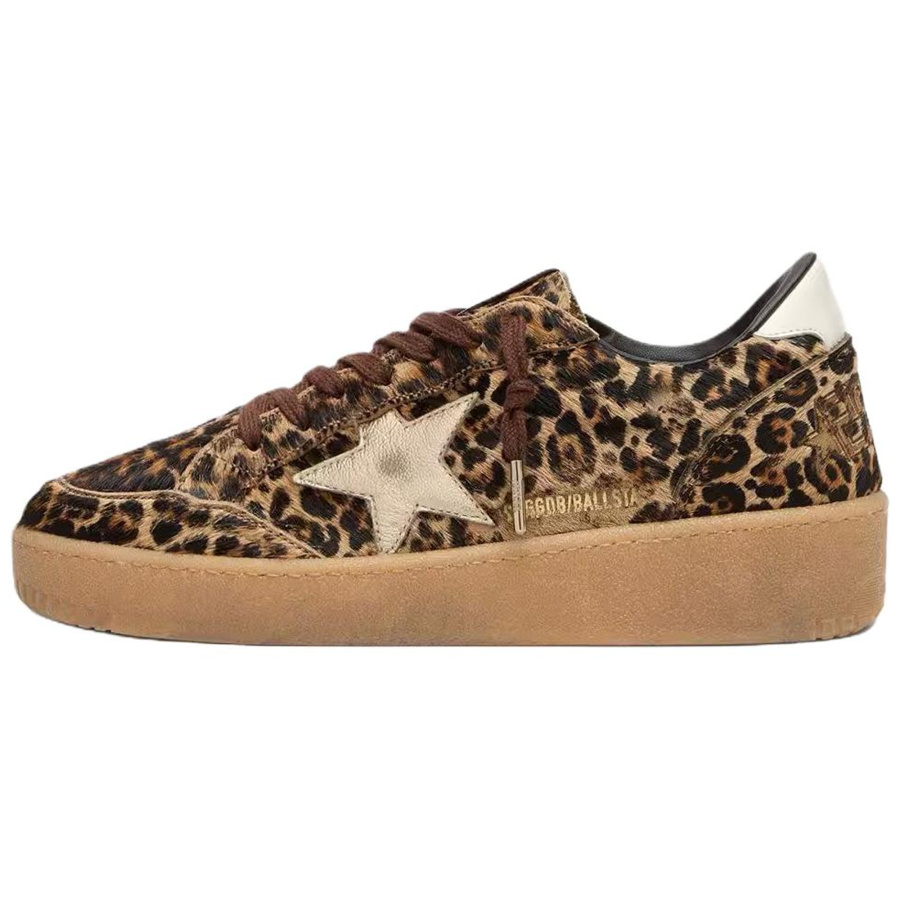 Golden Goose Ball Star Cow Leather, Leather Low top Skateboard Shoes Women's Brown