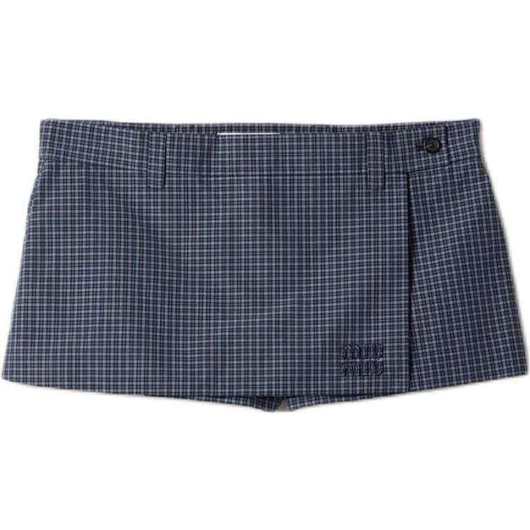 MIU MIU Miu Miu check-pattern mini skort