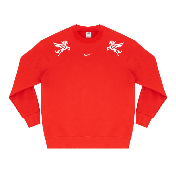 Nike Nike Sweatshirts Unisex Red Crew Neck Moderate Regular