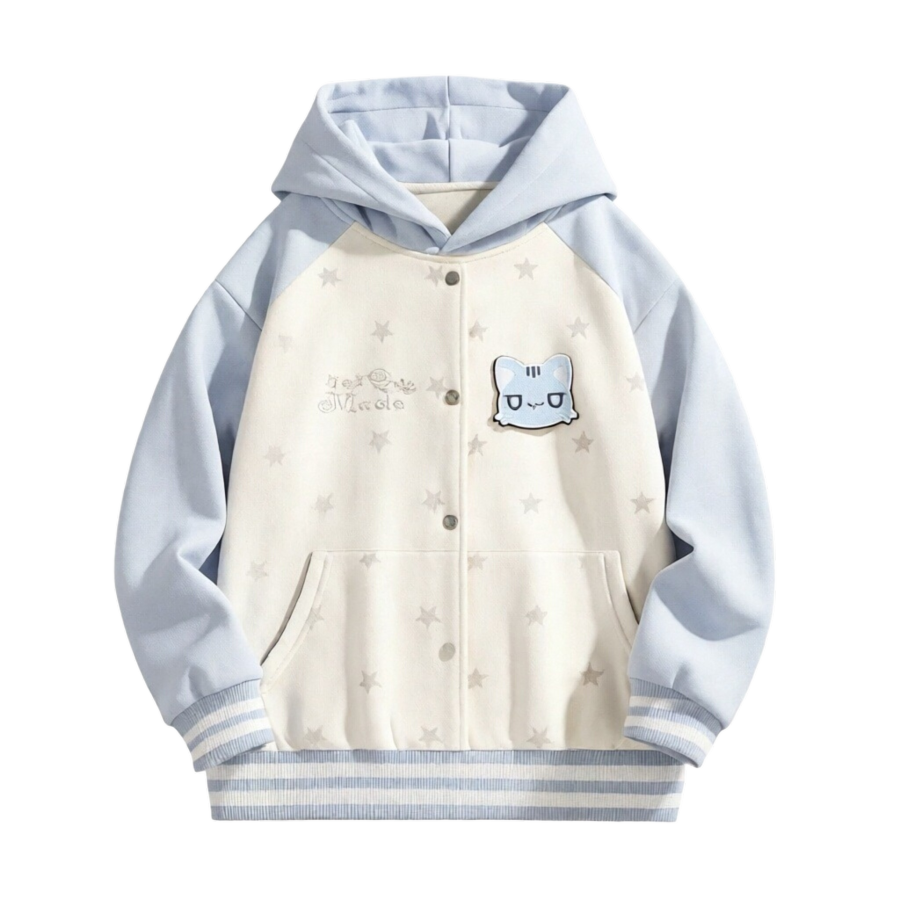 Sugarfunk Sweatshirts Women's Hooded Moderate Cardigan