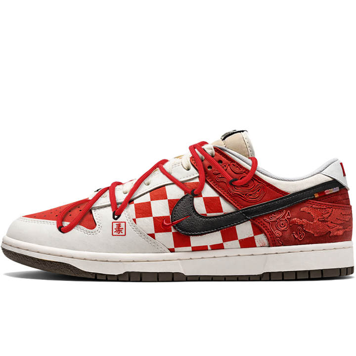 Nike Nike Dunk Pegasus Pack Van Gogh Genesis, Street Dance Thunder Low top Skateboard Shoes Men's Red White
