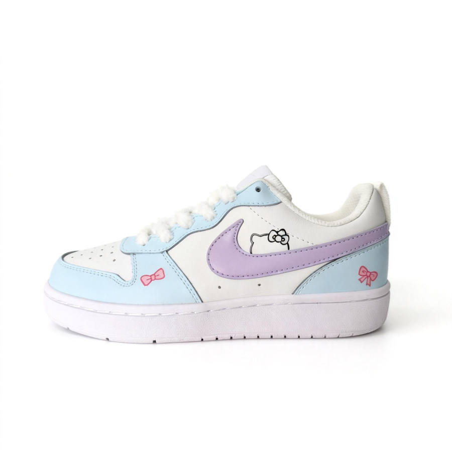 Nike Nike Court Borough Blue Taro Katy Leather Slip Resistant Cushioning Abrasion Resistant Low top Skateboard Shoes Unisex