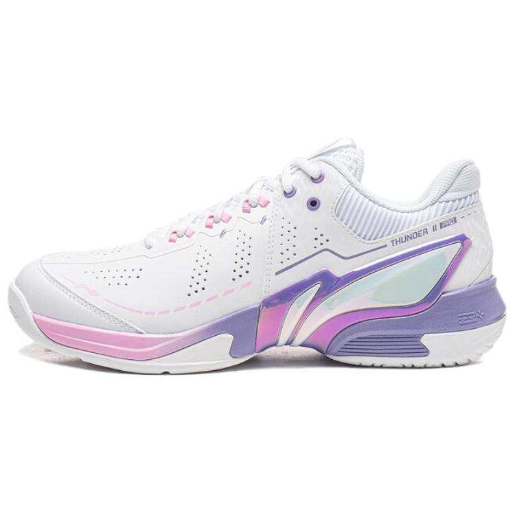 Li-Ning Li Ning Badminton Collection Thunder II PRO Cushioning Low top Badminton Shoes Unisex Standard White/Diamond Pink