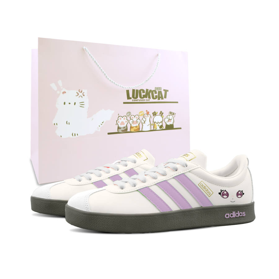 Adidas Adidas VL COURT 2.0 German Army Trainers Unisex Low Top Purple