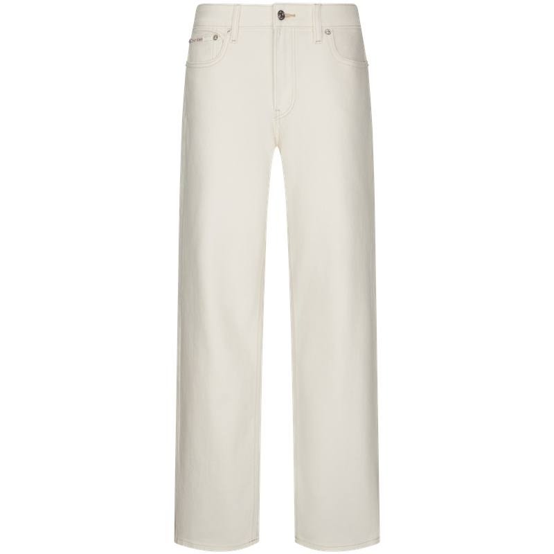 Calvin Klein Jeans Women's YN0 Denim White Moderate Straight Fit Pants
