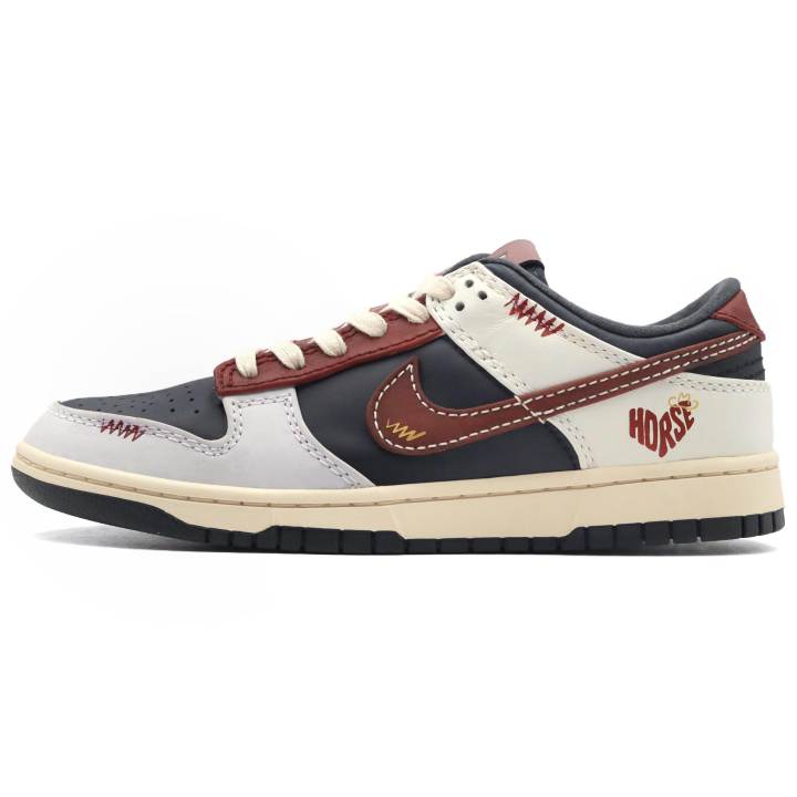 Nike Nike Dunk HORSE CNY Collection Low top Skateboard Shoes Men's Beige Gray