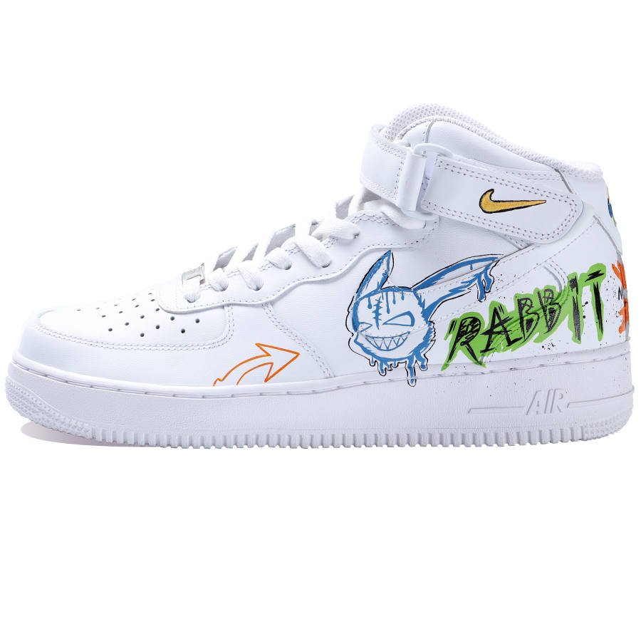Nike Nike Air Force 1 Air Force 1 Low Mid '07 Mid top Skateboard Shoes Men's White