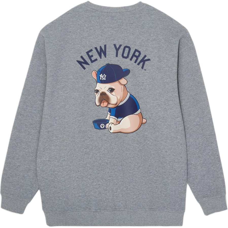 New Era Sweatshirts Unisex Gray Crew Neck Moderate