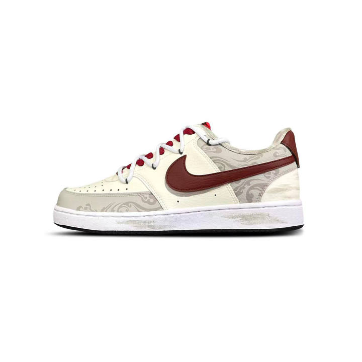 Nike Nike Court Vision 1 Tower Rabbit Coexistence Low top Skateboard Shoes Men's Red White
