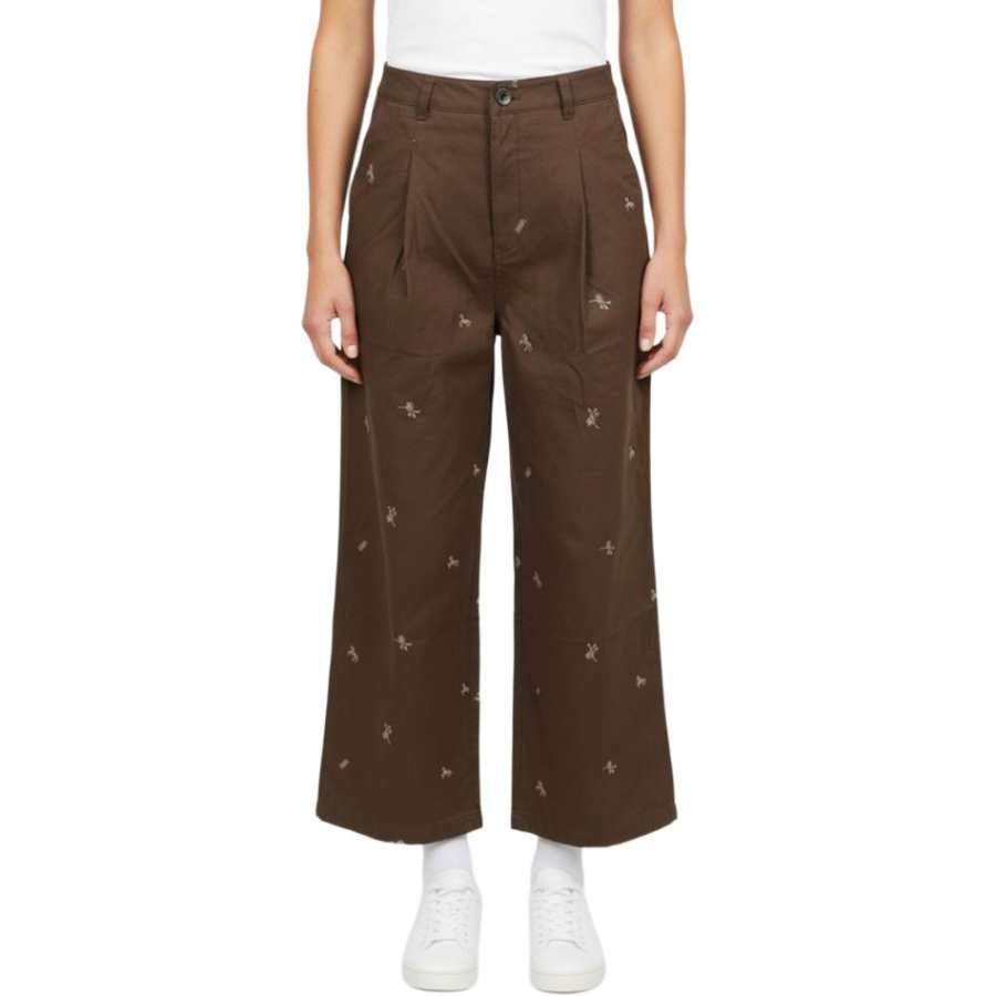 Vans Casual Pants Women's Dark Brown Moderate Straight Fit Pants