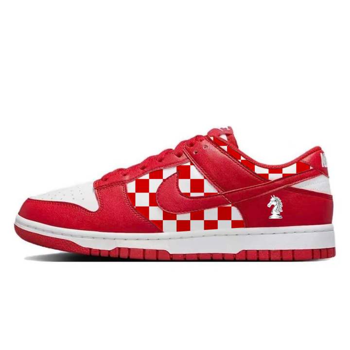 Nike Nike Dunk Abrasion Resistant Slip Resistant Abrasion Resistant Slip Resistant Low top Skateboard Shoes Unisex Red