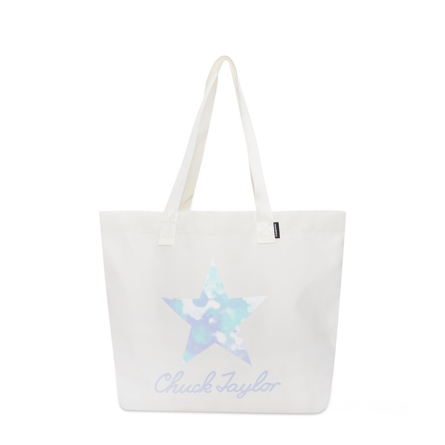 Converse Converse Canvas Tote Bag, Shopping Bag, Shoulder Bag Regular Unisex White