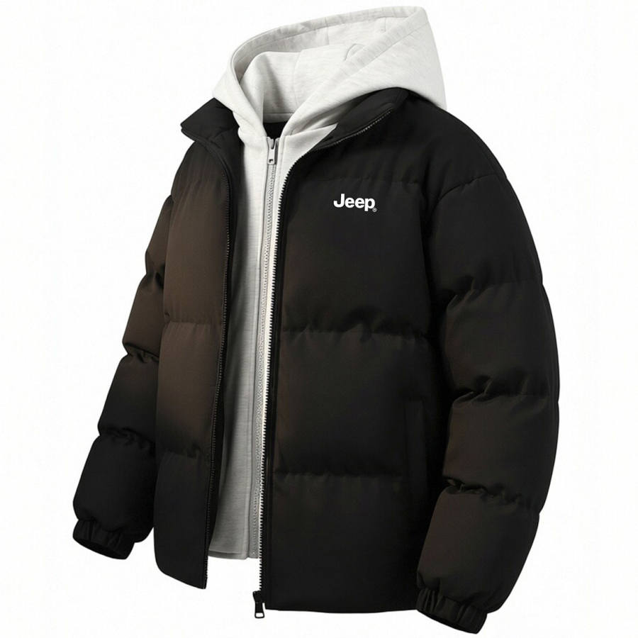 Jeep Puffer Jackets Unisex Hooded Moderate