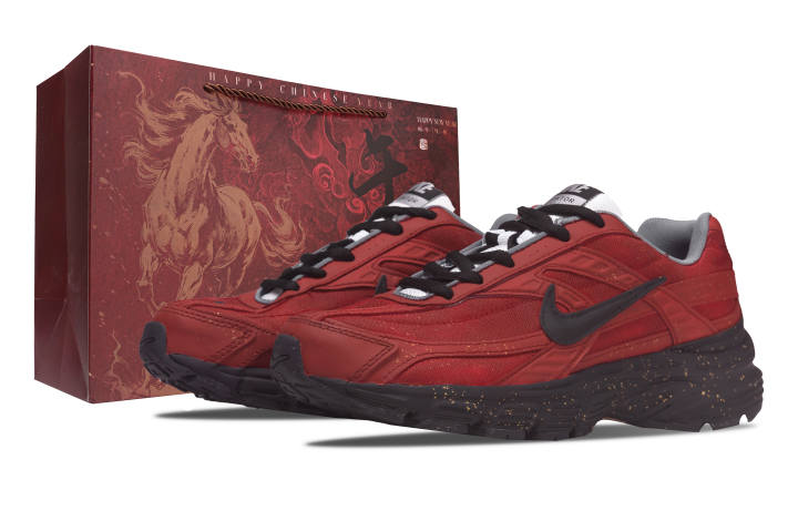 Nike Nike Initiator Low top Long Distance Running Sprint Running Shoes Men's Red Black