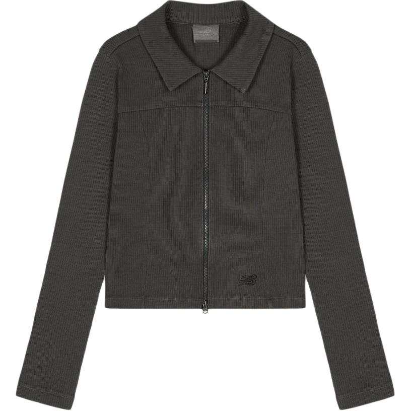 New Balance New Balance Knitwear Women's Dark Gray Lapel Moderate