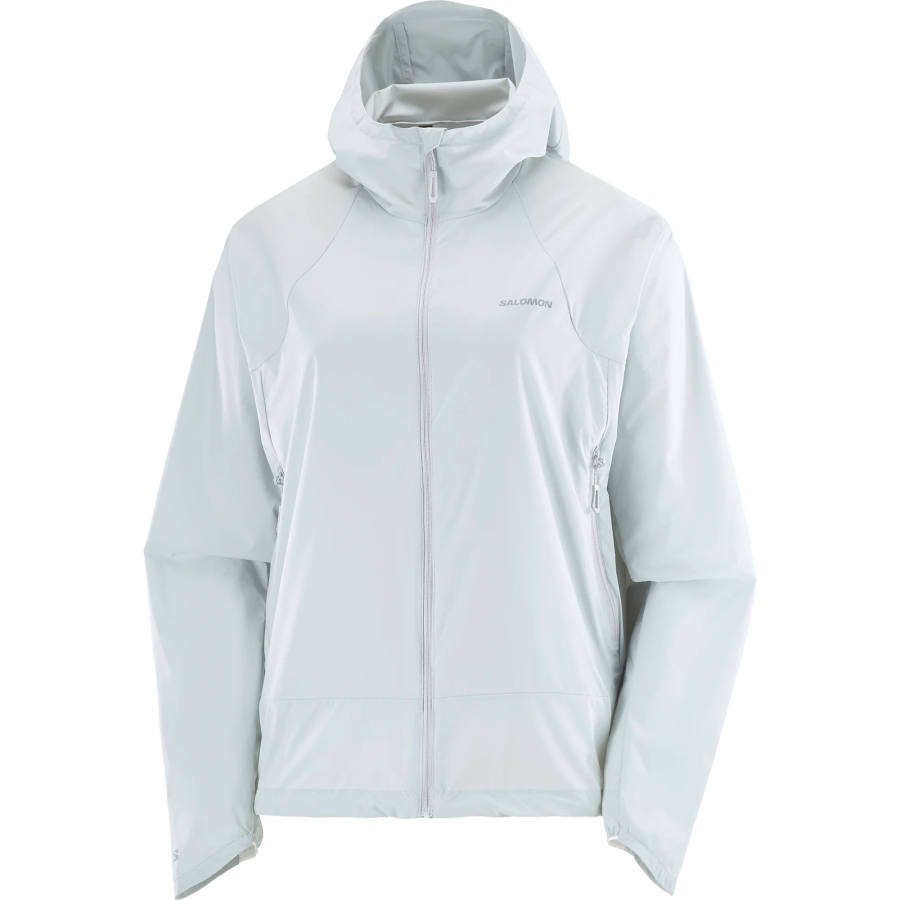 SALOMON Jackets Women's Pearl Blue Hooded Non Detachable Moderate Straight Fit