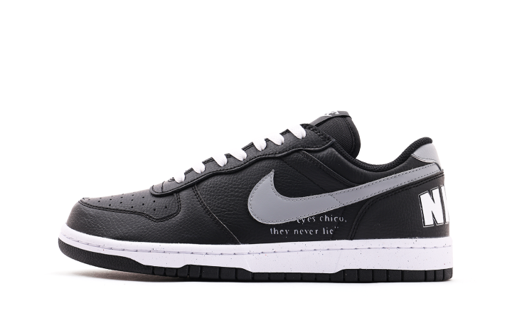 Nike Nike Big Leather Wrapping, Wear Resistant And Non Slip Low top Skateboard Shoes Unisex Gray Black