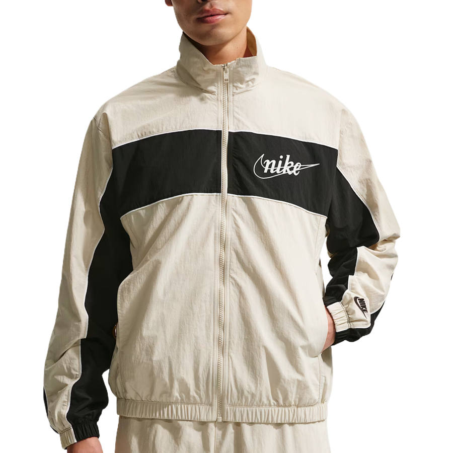 Nike Nike Club Jackets Men's Light Khaki/Black/Black Stand Collar Moderate Other