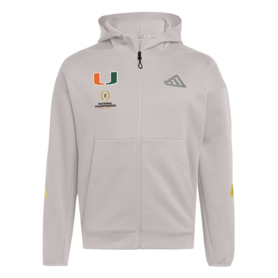 Adidas Adidas ZNE Sweatshirts Men's Gray II/NCAA Mia 77e Hooded Moderate