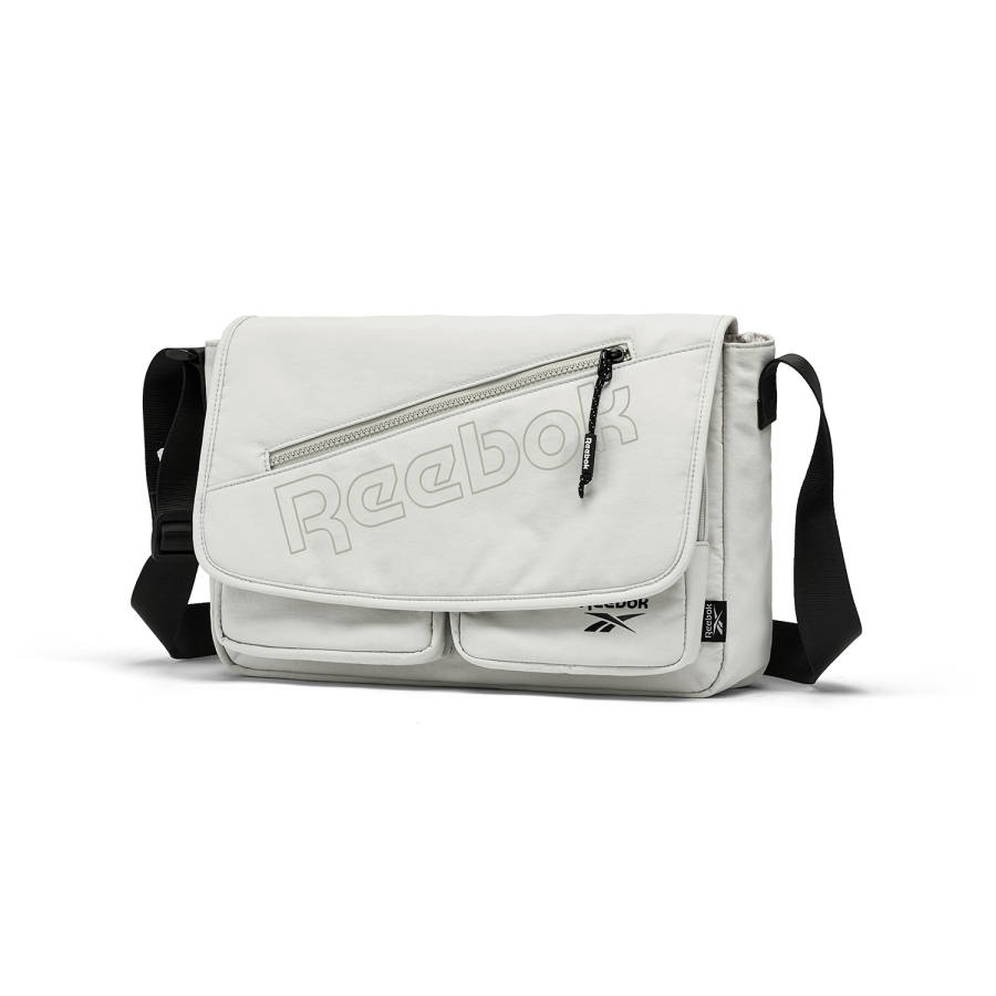 Reebok Fabric Crossbody Bags Regular Unisex Dusty Gray/Midnight Black