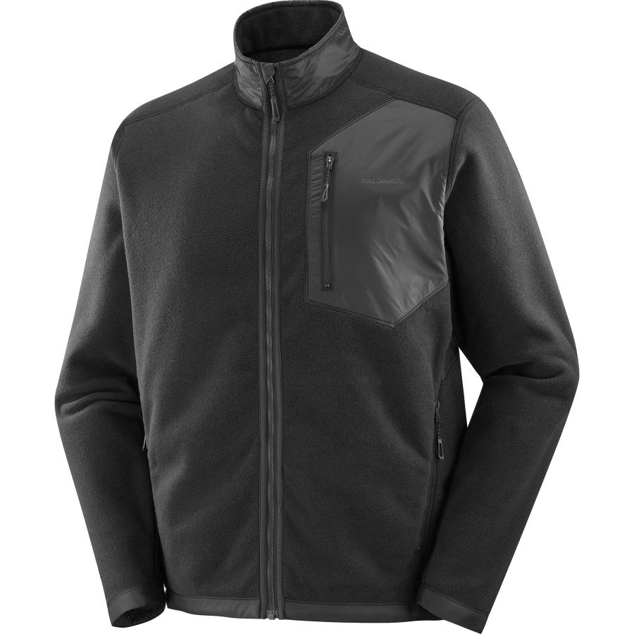 SALOMON Fleece Tops Men's Pitch Black Moderate
