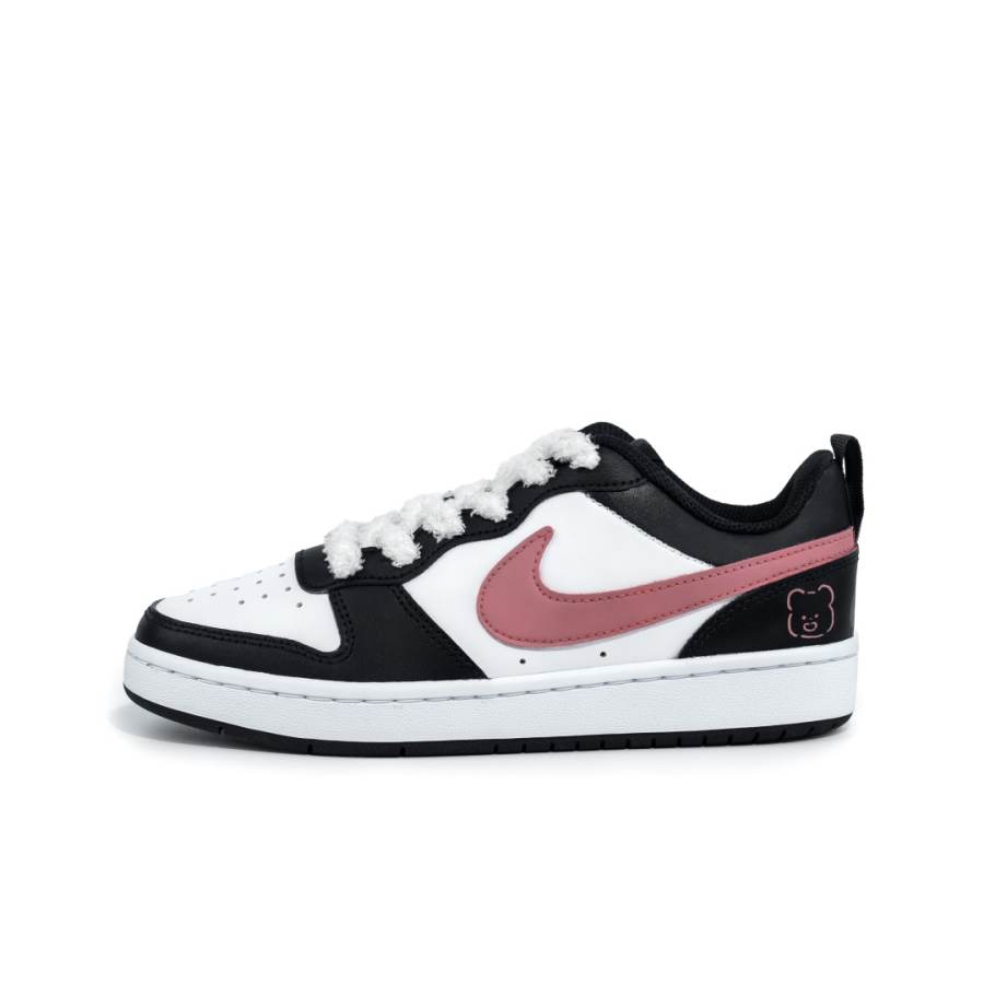 Nike Nike Court Borough Blossom Synthetic Leather Sweet And Cute Skateboard Shoes Purple Unisex