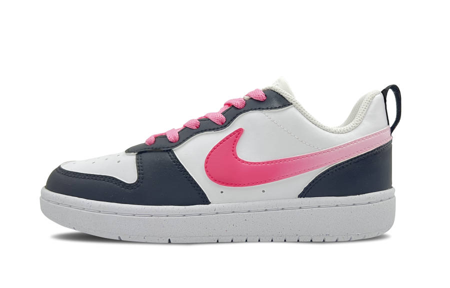 Nike Nike Court Borough Abrasion Resistant Slip Resistant Low top Skateboard Shoes Black Pink Teenagers