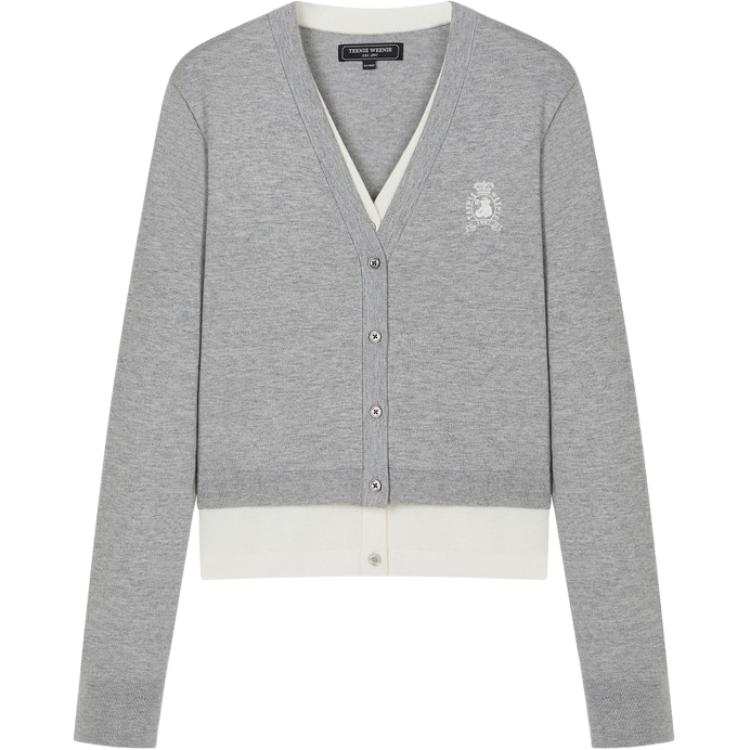 Teenie Weenie Sweaters Women's Gray V Neck Moderate