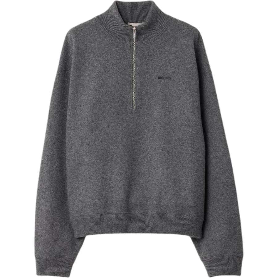 Miu Miu Half-Zipped Jumper