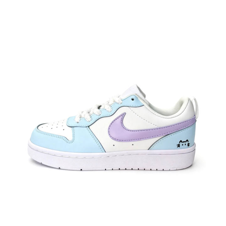 Nike Nike Blue Taro Kitten Leather Cushioning Abrasion Resistant Slip Resistant Low top Skateboard Shoes Unisex Blue