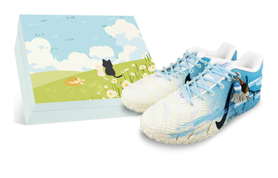 Nike Nike Ja Morant 3 Rebound Grip Low top Basketball Shoes Men's White Blue