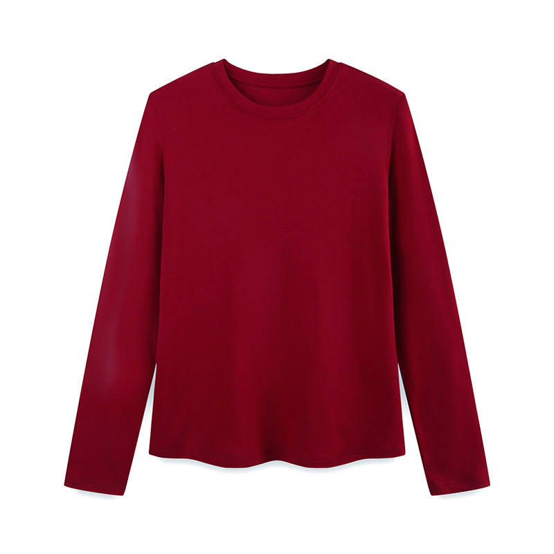 Lanza T Shirts Women's Crew Neck Thickened Straight Fit