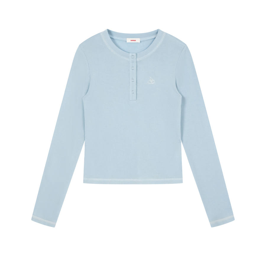 Kirsh T Shirts Women's Henry Collar Moderate