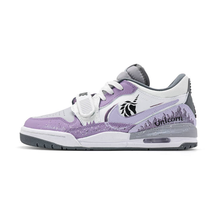 Jordan Jordan Legacy 312 Phantom Purple Star Horse Cushioning Abrasion Resistant Waterproof And Breathable Coverage Low top