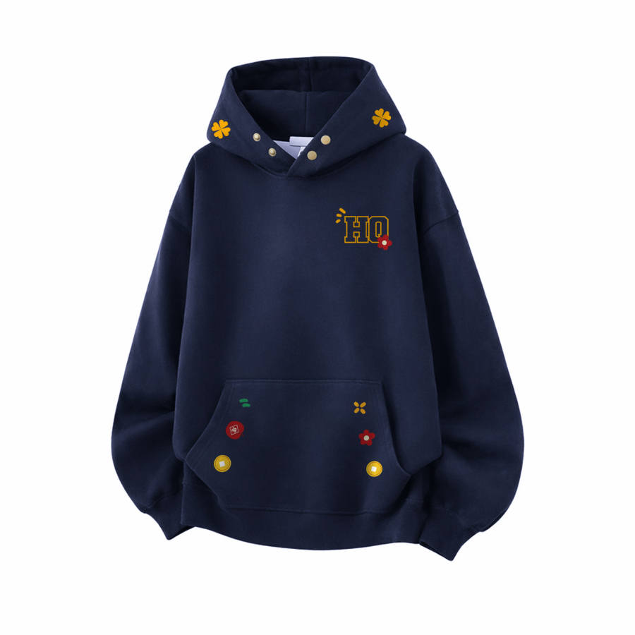 HUANQIU Sweatshirts Unisex Hooded Moderate Heavyweight