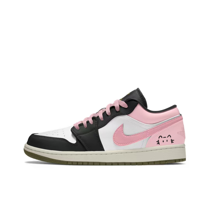Jordan Jordan Air Jordan 1 Peach Blossom Slip Resistant Abrasion Resistant Slip Resistant Abrasion Resistant Low top