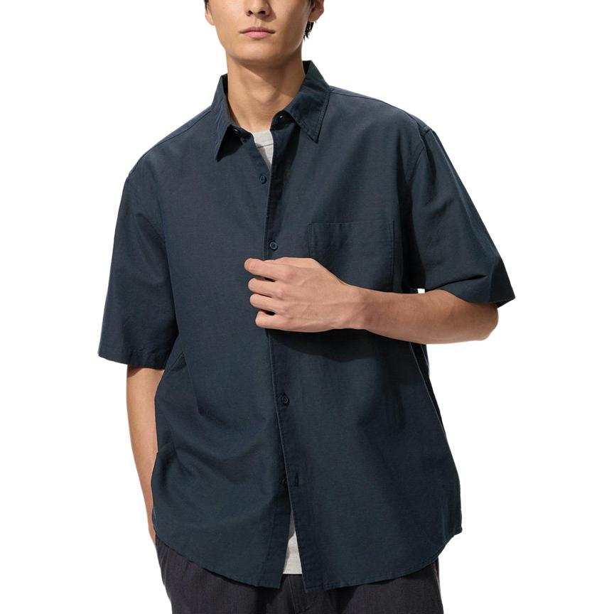 UNIQLO SS26 Shirts Unisex Navy Blue Moderate