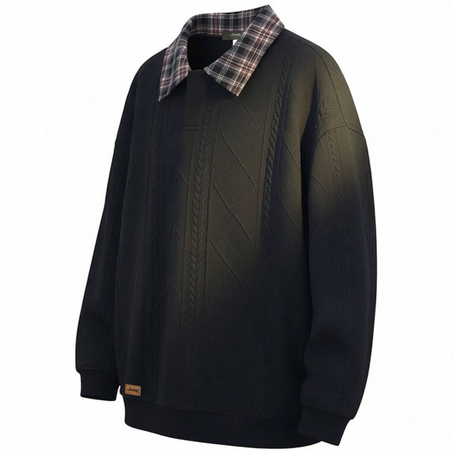 Jeep Sweatshirts Unisex Polo Collar Moderate