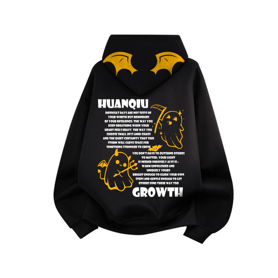 HUANQIU Sweatshirts Unisex Hooded Moderate Heavyweight