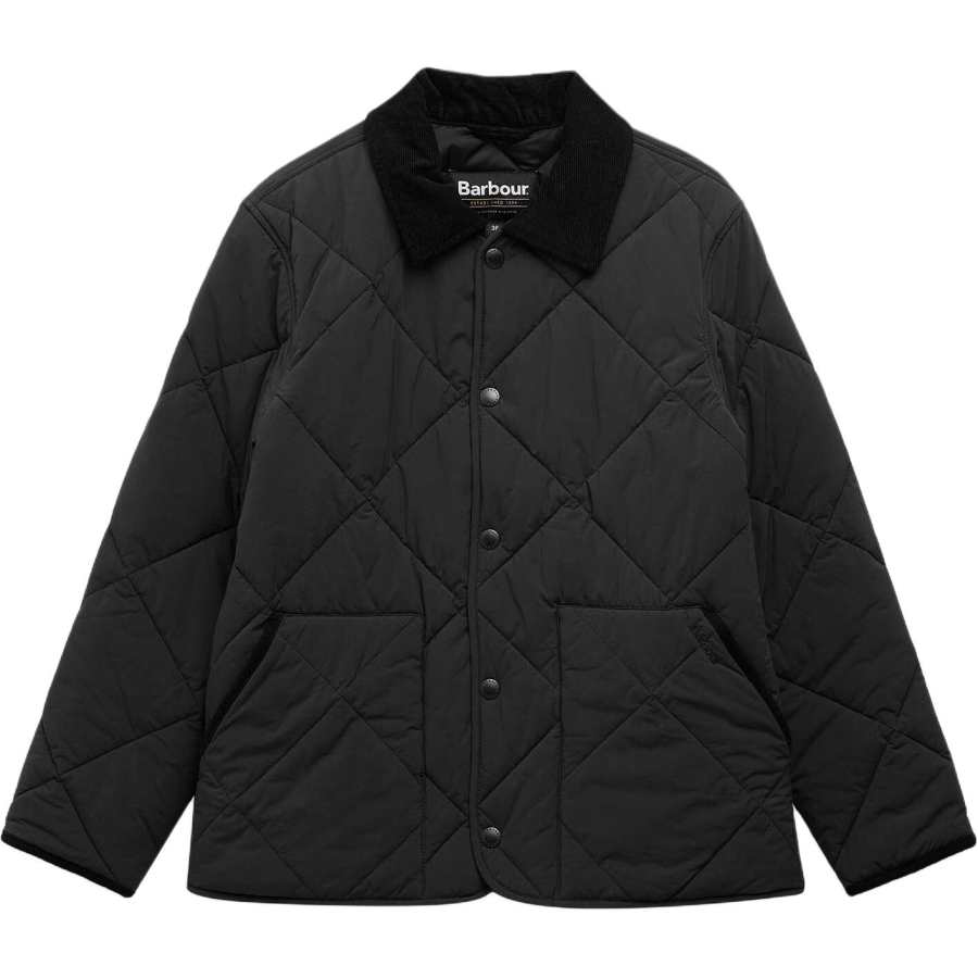 BARBOUR BARBOUR Jackets Men's Black Lapel Moderate Other