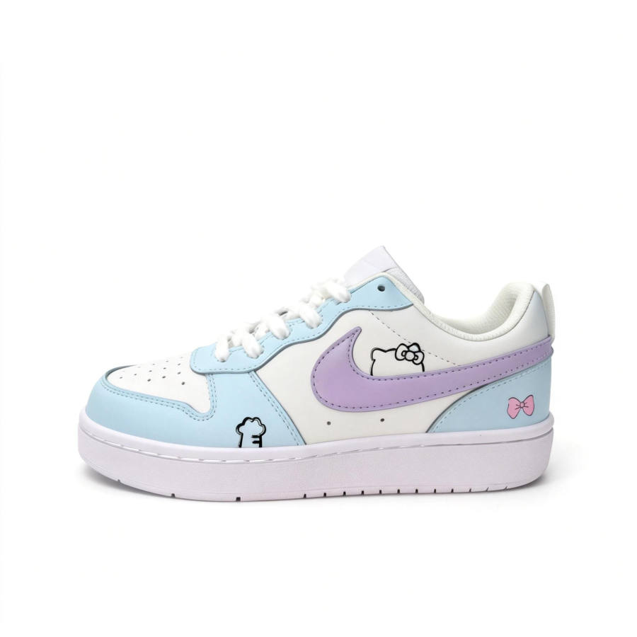 Nike Nike Court Borough Butterfly Dancing Kitty Mesh Slip Resistant Cushioning Abrasion Resistant